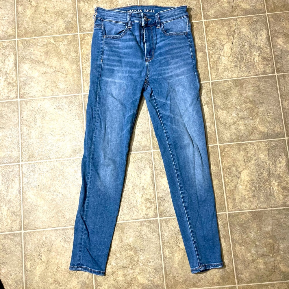 AE hi rise jeggings 6 short
